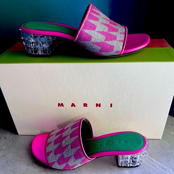 Marni Jacquard Lurex Sandal 36 - Picture 1 of 5